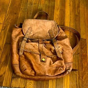 Frye leather backpack